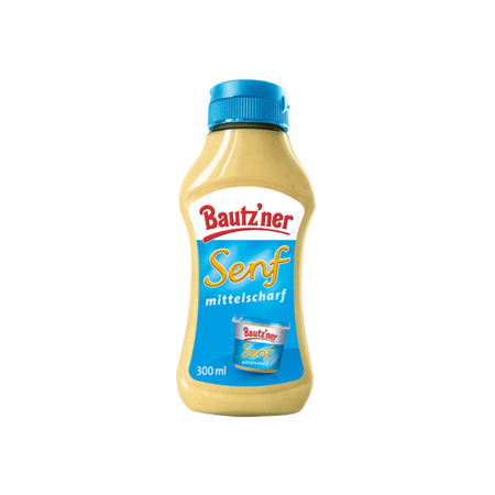 Bautz'ner Senf mittelscharf 300ml