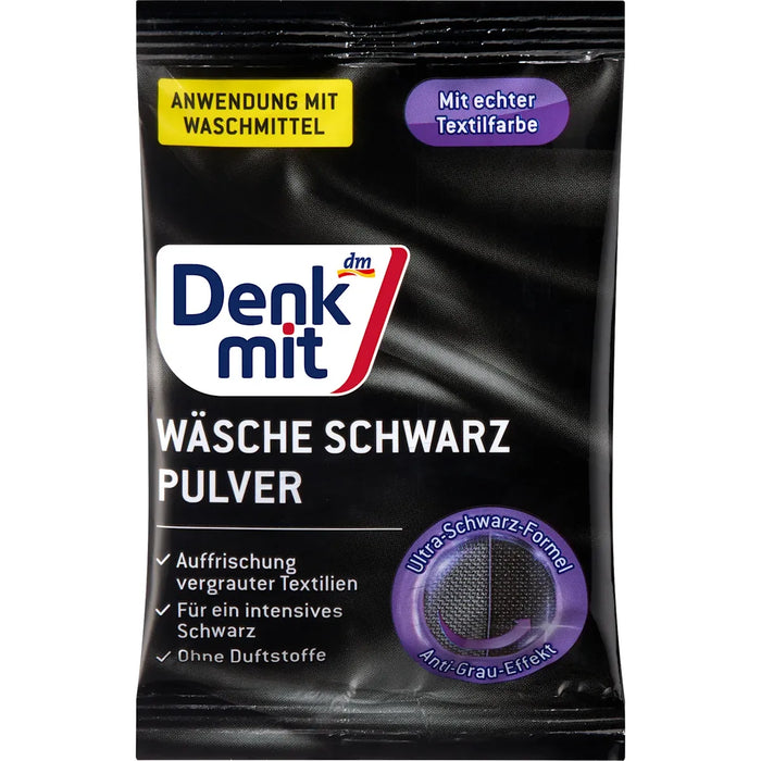 Denkmit Black laundry powder, 50 g