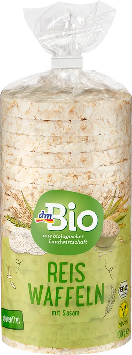 dmBio Rice cakes with sesame seeds, 100 g