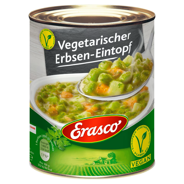 Erasco - Pea Stew - Vegan  800g