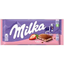 Milka Strawberry Chocolate Bar 100g
