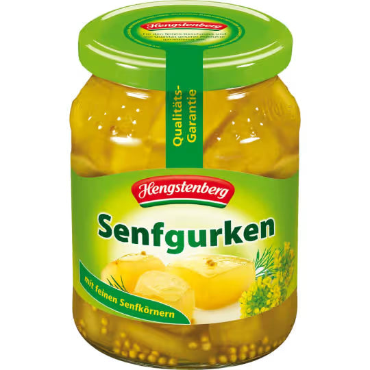 Hengstenberg Mustard Gherkins 330g