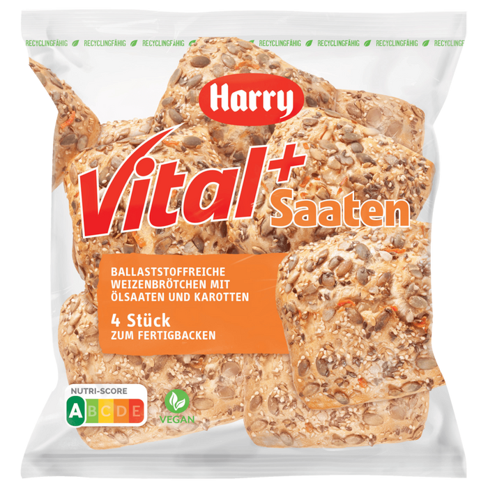 Harry Vital+ Seeded Rolls 360g