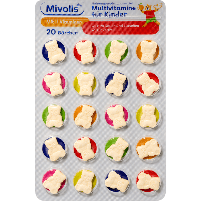 Mivolis - Multivitamin Chewable Tablets For Kids 14G
