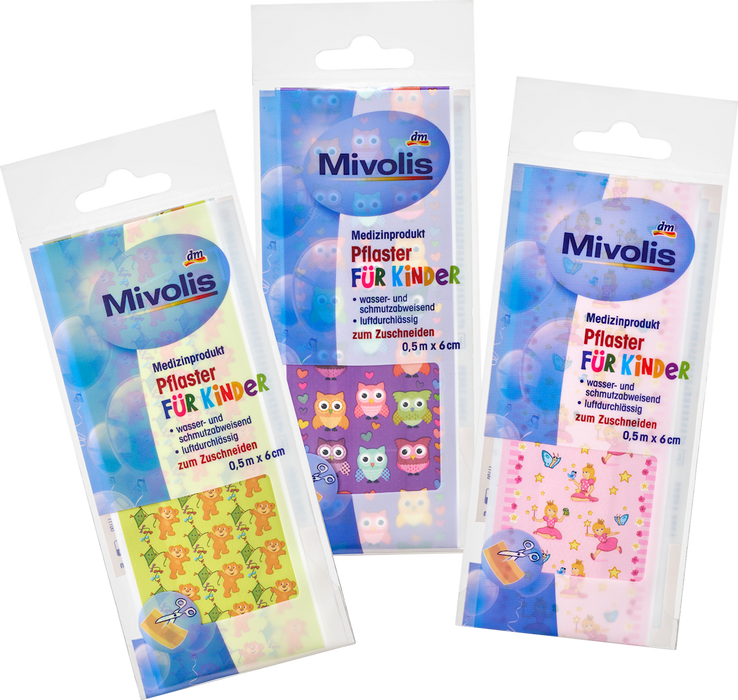 Mivolis Plasters for Kids, 0.5 m
