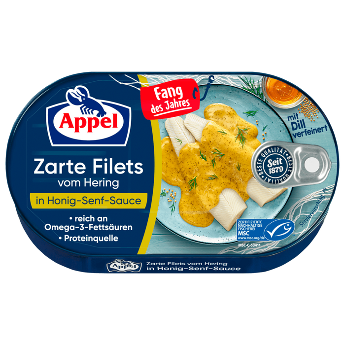 Appel Herring Fillets in Honey Mustard Sauce
