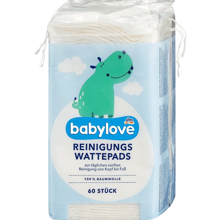 Babylove - Cleaning Cotton Pads 60 Pcs 30g
