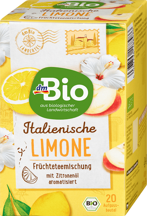 dmBio Organic Italian Lemon Fruit Tea (20 Bags), 40 g