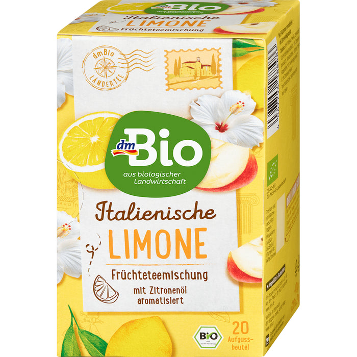 dmBio Organic Italian Lemon Fruit Tea (20 Bags), 40 g