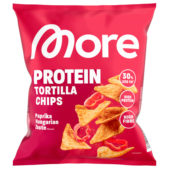 More Nutrition Protein Tortilla Chips Paprika 50g