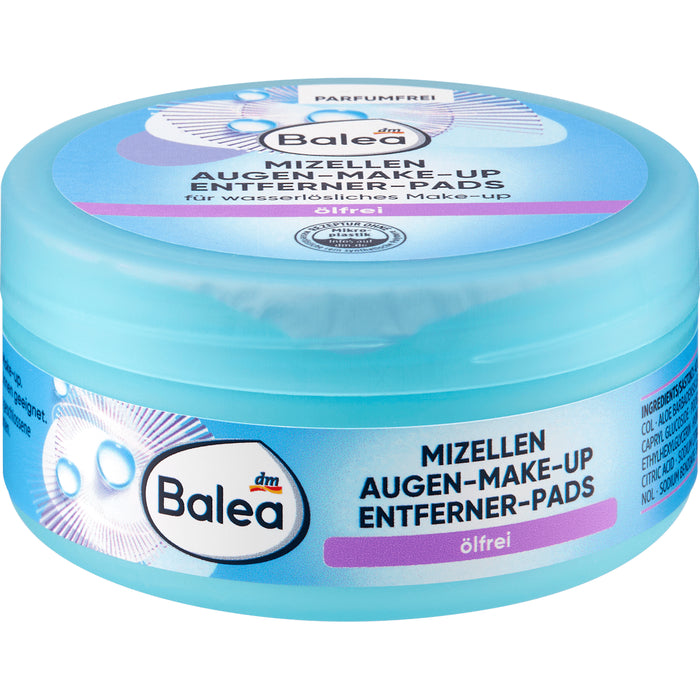 Balea Oil-Free Eye Makeup Remover Pads, 50 pcs