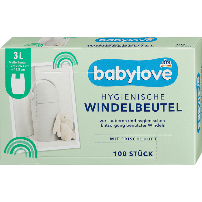 Babylove - Diaper Bags 100 Pcs 22g