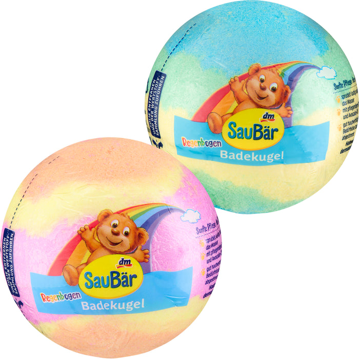 SauBär Kids' Rainbow Bath Bomb, 1 pc