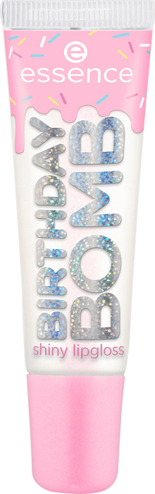 essence Lip Gloss Juicy Birthday Bomb Shiny 01 Cake My Day, 10 ml