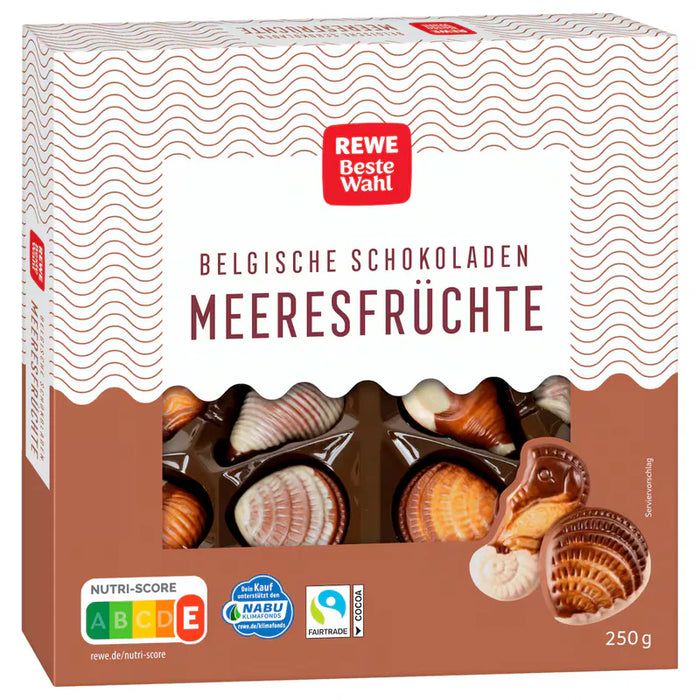 REWE Beste Wahl Sea Shells Belgian Chocolate 250g