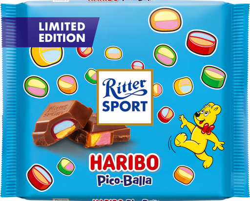 Ritter Sport HARIBO Pico-Balla Milk Chocolate 100g