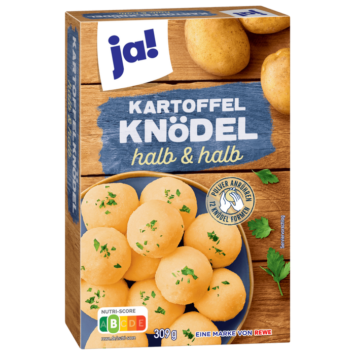 ja! 12 Half & Half Potato Dumplings 309g