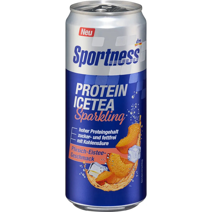Sportness Sparkling Protein Drink Peach Iced Tea 330ml